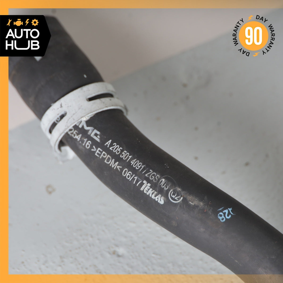 15-23 Mercedes W205 C63 AMG M177 Engine Water Coolant Hose Pipe Line OEM - photo 13