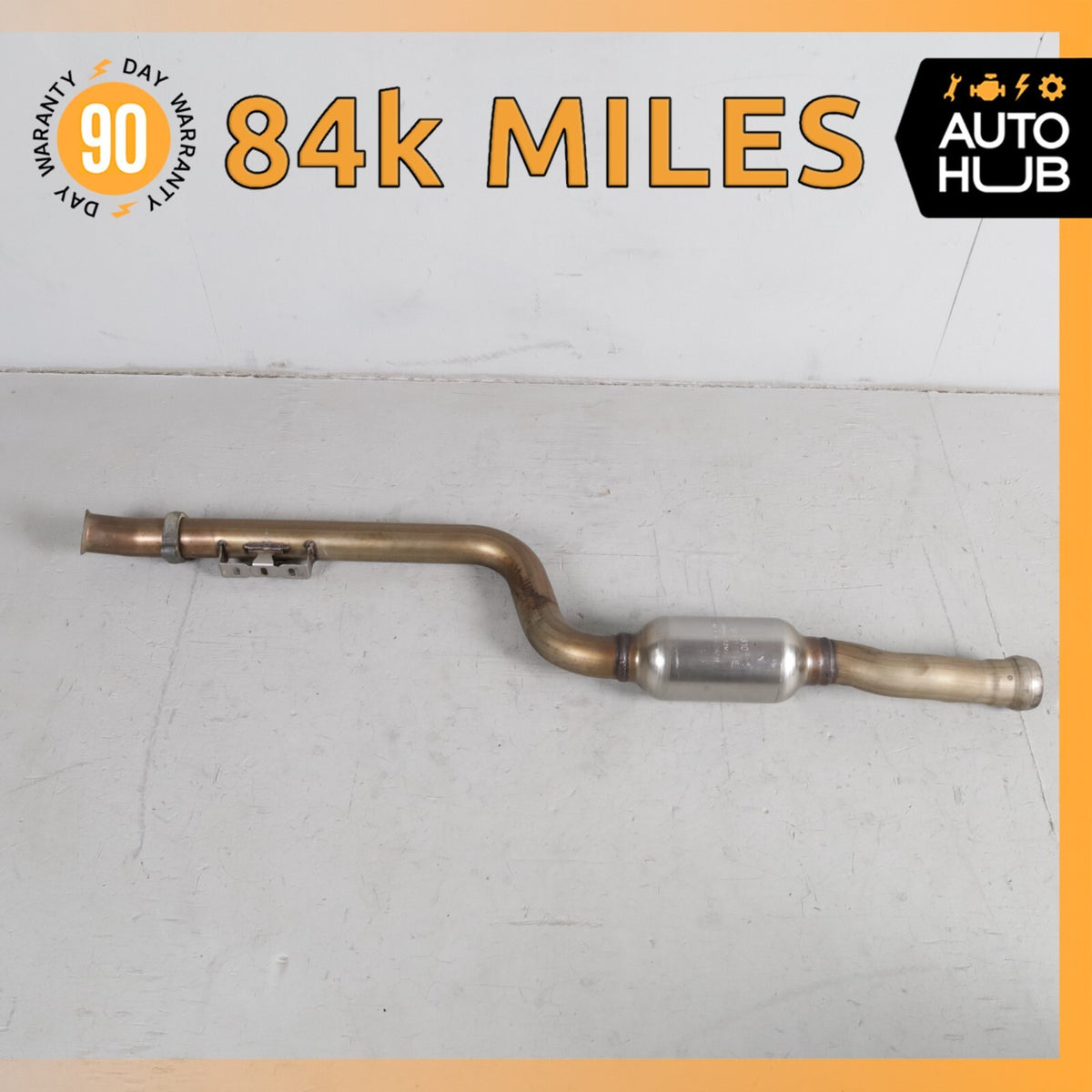 12-14 Mercedes W204 C250 M271 1.8L Center Medium Exhaust Pipe 2124910001 OEM 84k - photo 1