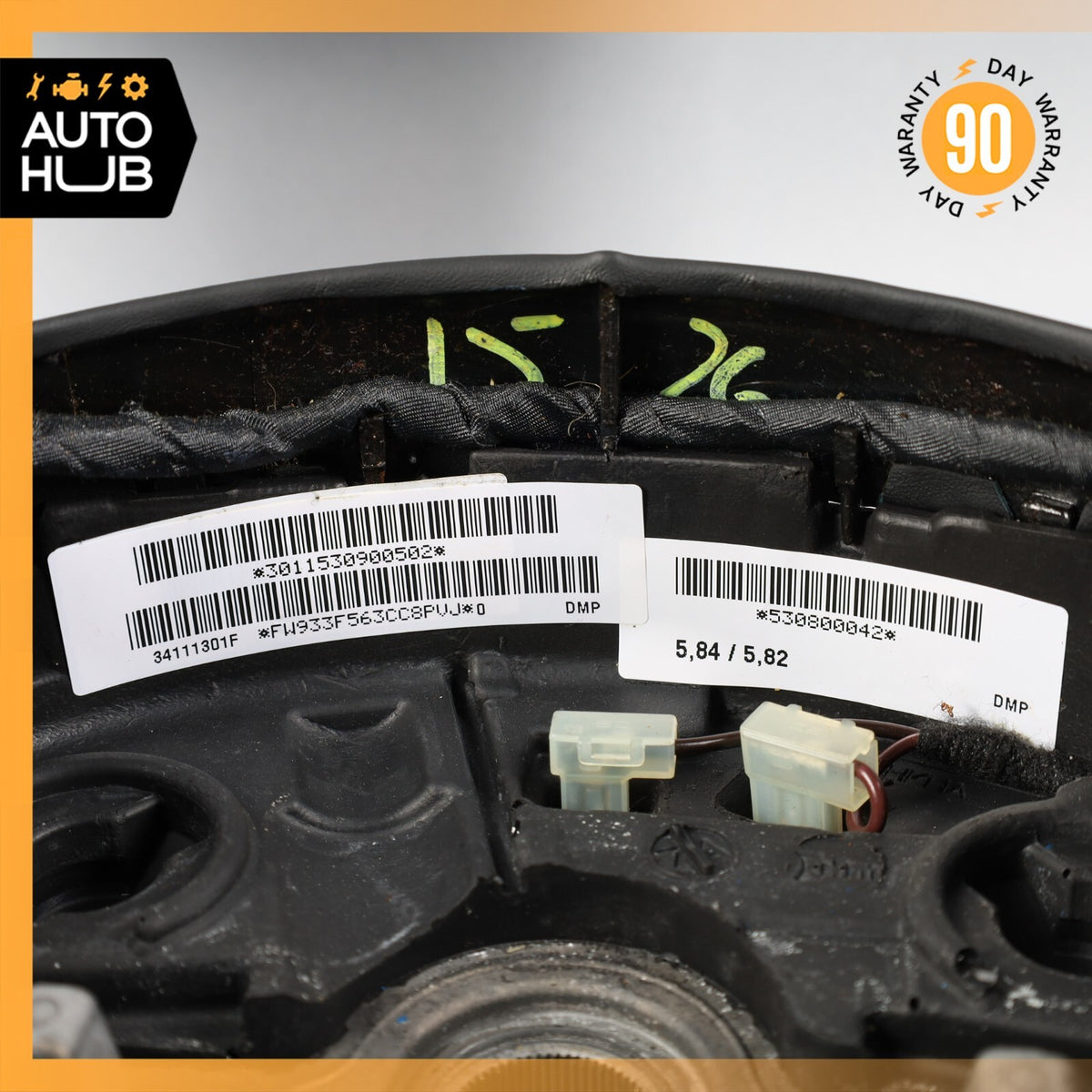 10-19 Jaguar X351 XJ XJL XJR Steering Wheel w/ Paddle Shifters Black OEM - photo 20