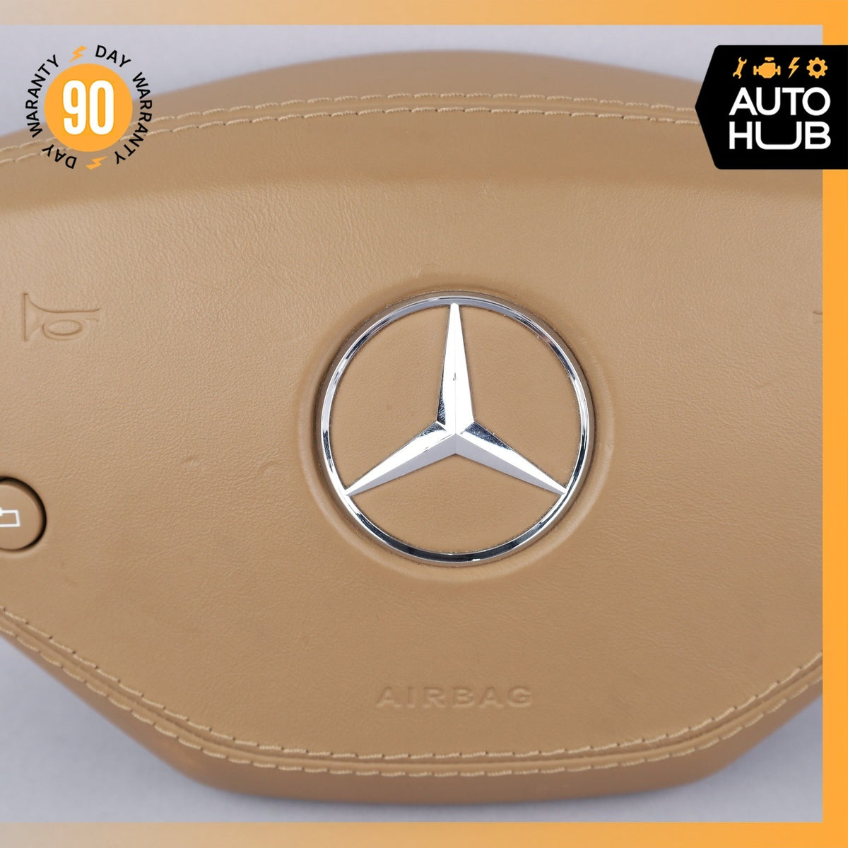 10-14 Mercedes W221 S400 S63 CL63 AMG Steering Wheel Airbag Air Bag Brown OEM - photo 3