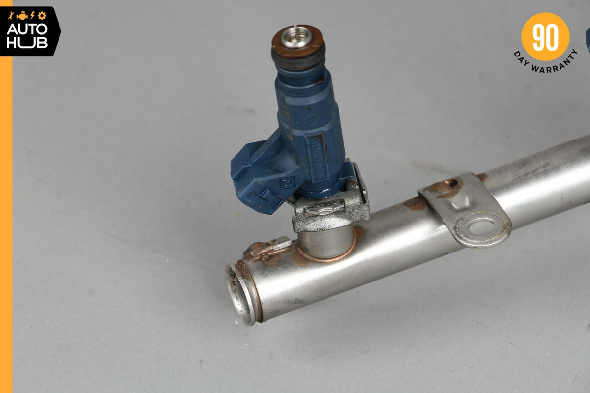 01-05 Mercedes R170 SLK320 ML320 E320 Fuel Injector Rail W/ Fuel Injectors OEM - photo 10