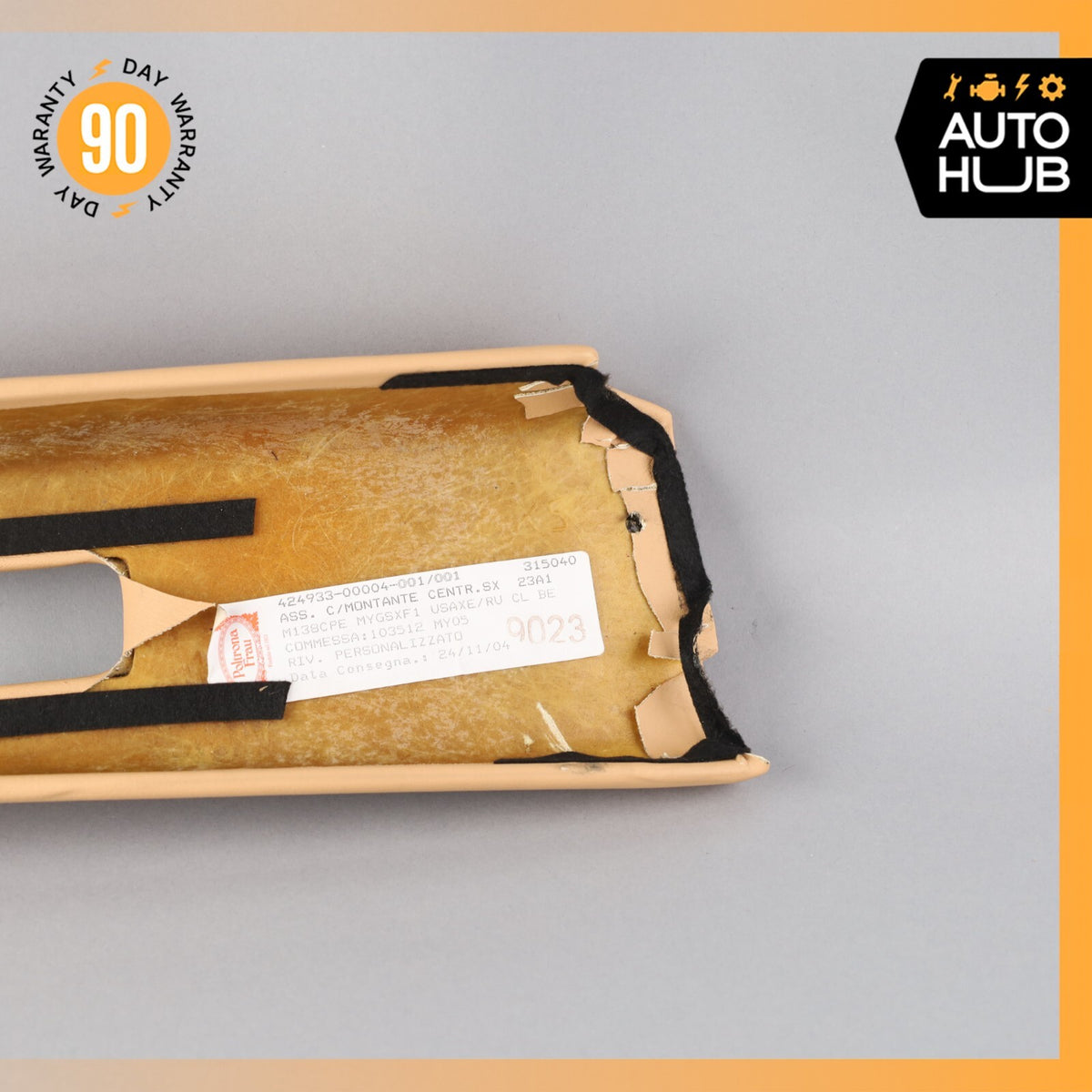 02-07 Maserati M138 Coupe 4200 Left Driver Side B-Pillar Trim Panel Beige OEM - photo 8
