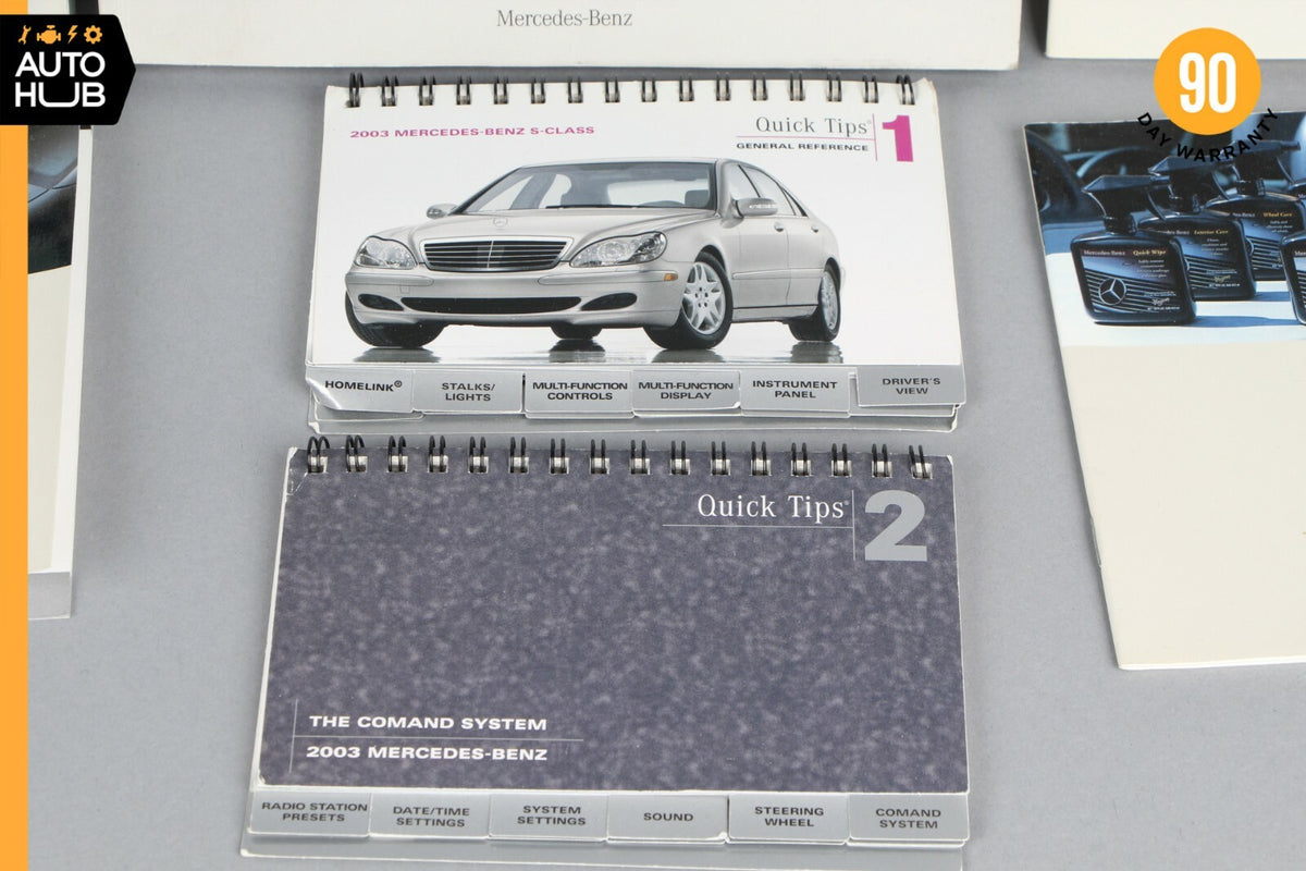 2003 Mercede-Benz W220 S430 Owner's Operator Maintenance Manual Book OEM - photo 8