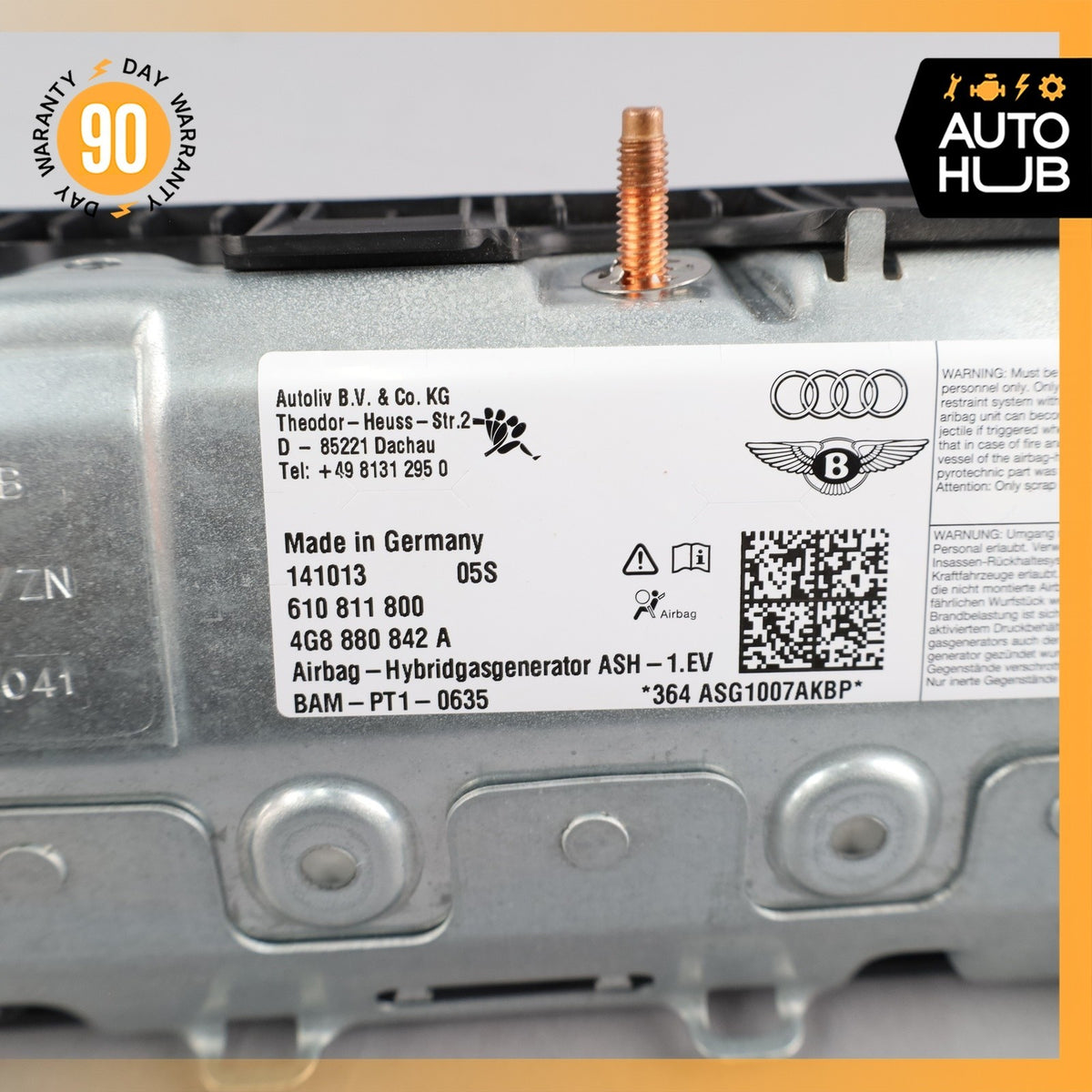 Audi C7 A6 A7 S7 Right Dashboard Lower Knee Panel Airbag 4G8880842A OEM - photo 9