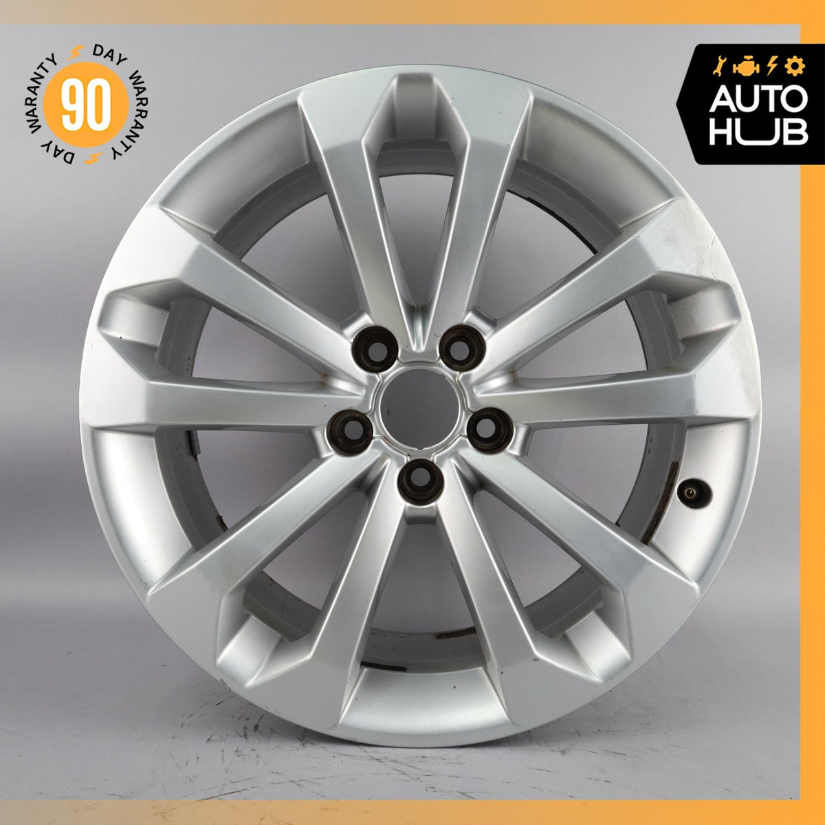 Audi 8R Q5 8 x 18 18" Factory Wheel Rim Silver 8R0601025BM OEM - photo 1