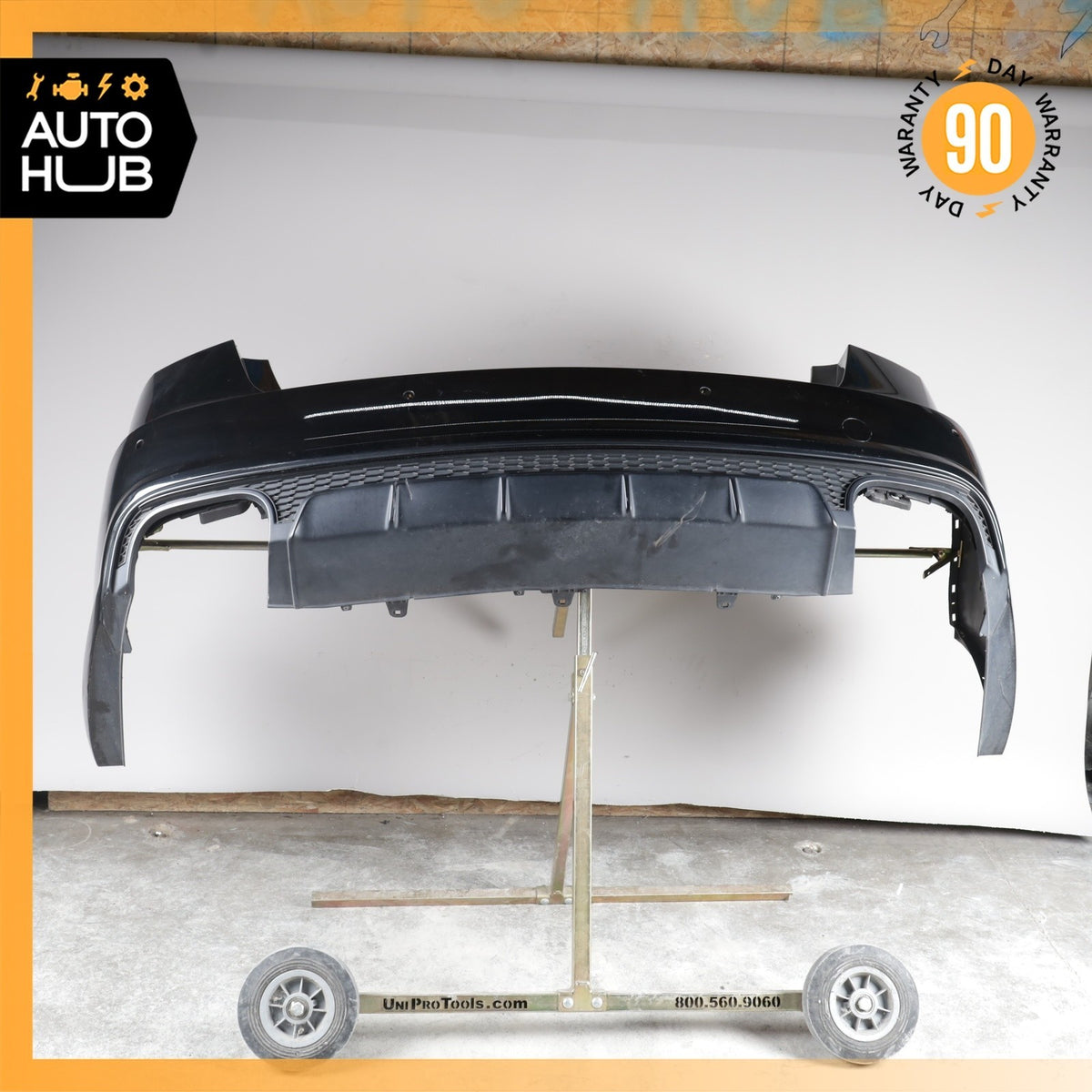 16-18 Audi C7 S6 A6 Rear Bumper Cover Assembly Black OEM 58k - photo 14