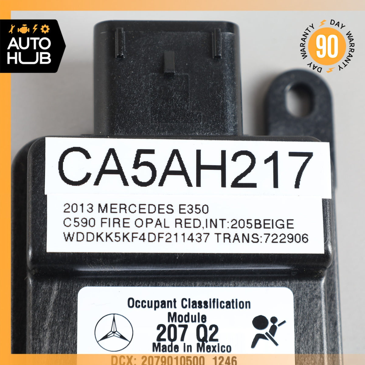 10-14 Mercedes W207 E350 C250 C300 Seat Occupancy Sensor Mat SRS Module OEM - photo 6