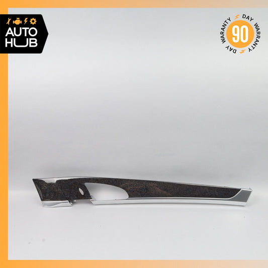 Porsche Panamera 970 Front Right Passenger Side Door Panel Molding Wood OEM - photo 1
