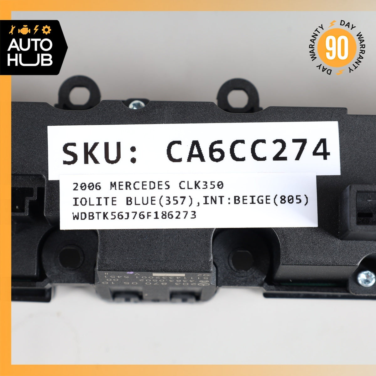 05-09 Mercedes W209 CLK350 CLK500 Center Dashboard Control Switch 2038700510 OEM - photo 10