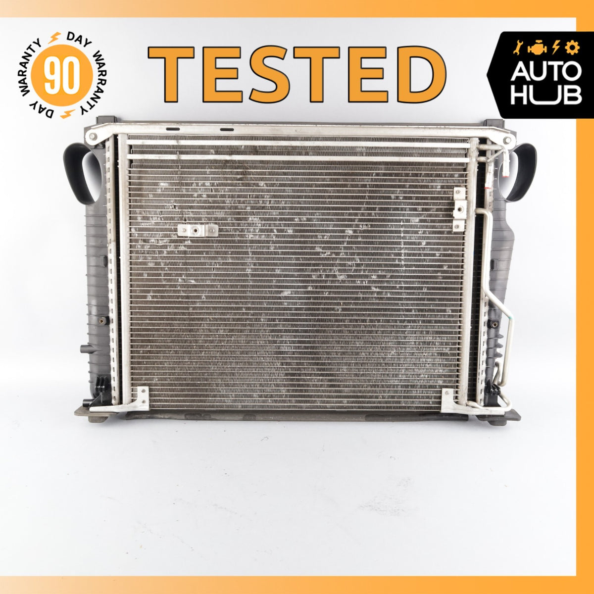 03-06 Mercedes R230 SL500 Engine Cooling Radiator AC A/C Condenser OEM - photo 1