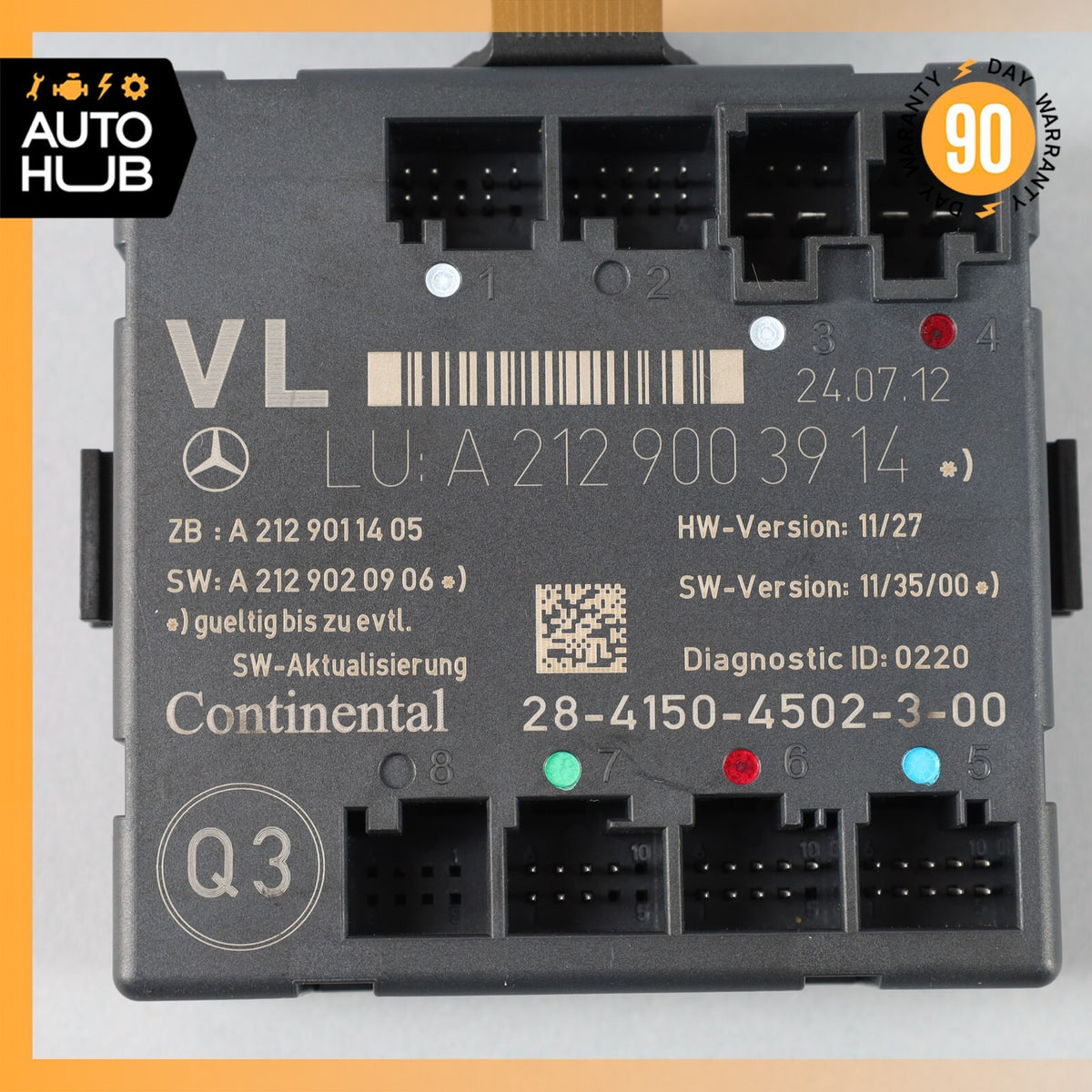 08-18 Mercedes W204 C250 CLS550 Front Left Driver Side Door Control Module OEM - photo 7