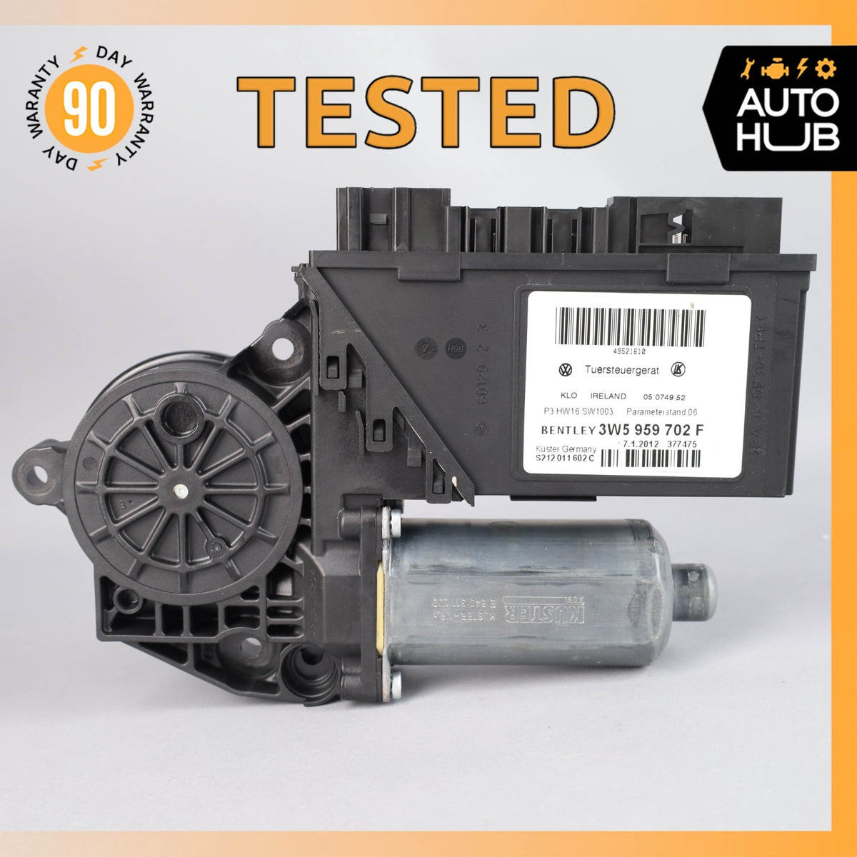 Bentley Continental Flying Spur Front Right Door Window Regulator Motor OEM - photo 1
