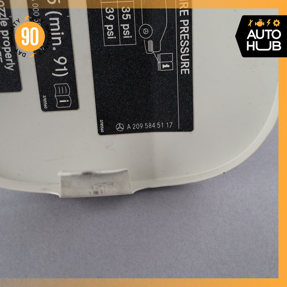 03-09 Mercedes W209 CLK350 CLK320 Convertible Fuel Gas Tank Filler Door Lid OEM - photo 9