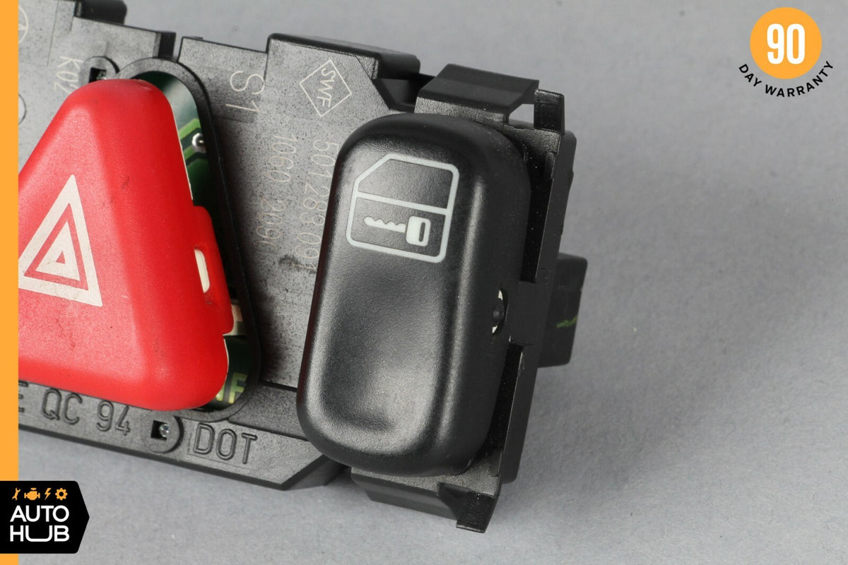 98-02 Mercedes W208 CLK320 E430 Hazard Door Lock Switch Control Panel OEM - photo 2