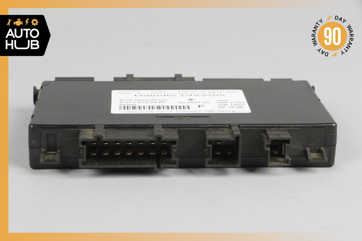 03-12 Mercedes W211 E350 CLS550 GL350 SLK350 Seat Control Module Left Side OEM - photo 5