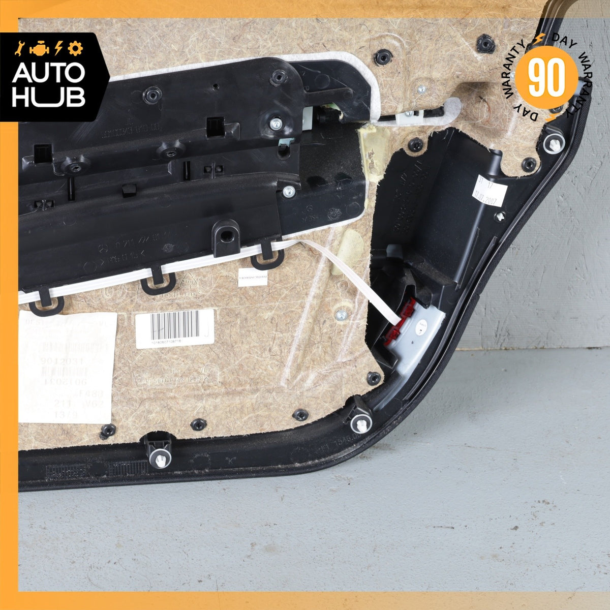 07-09 Mercedes W211 E350 E550 Interior Door Panel Front Left Side Black OEM - photo 16