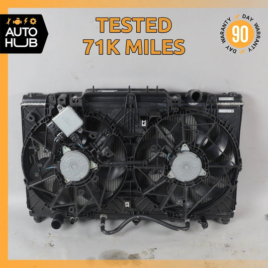 17-23 Infiniti Q60 Q50 3.0L Engine Water Cooling Radiator w/ Fan Motor OEM 71k - photo 1