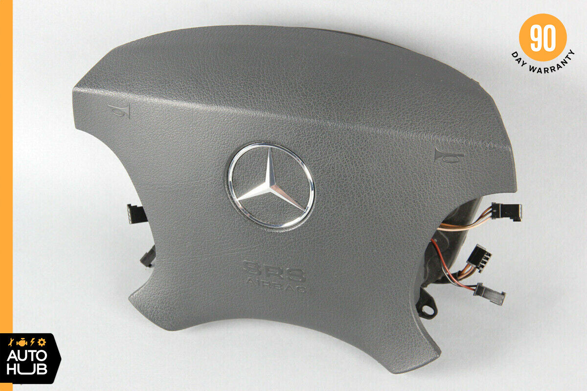 00-06 Mercedes W220 S350 S500 CL500 Steering Wheel Air Bag Airbag Black OEM - photo 1