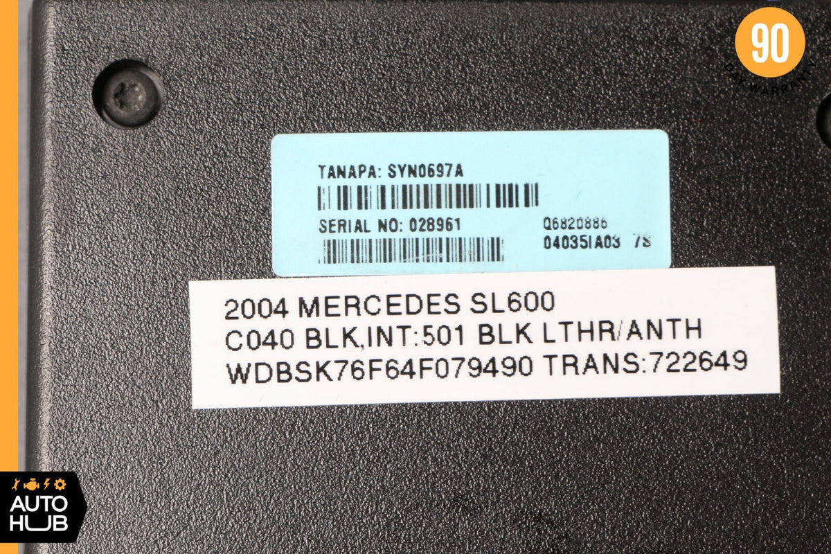 00-06 Mercedes W220 SL600 CL500 CLK500 Voice Command Control Module OEM - photo 7