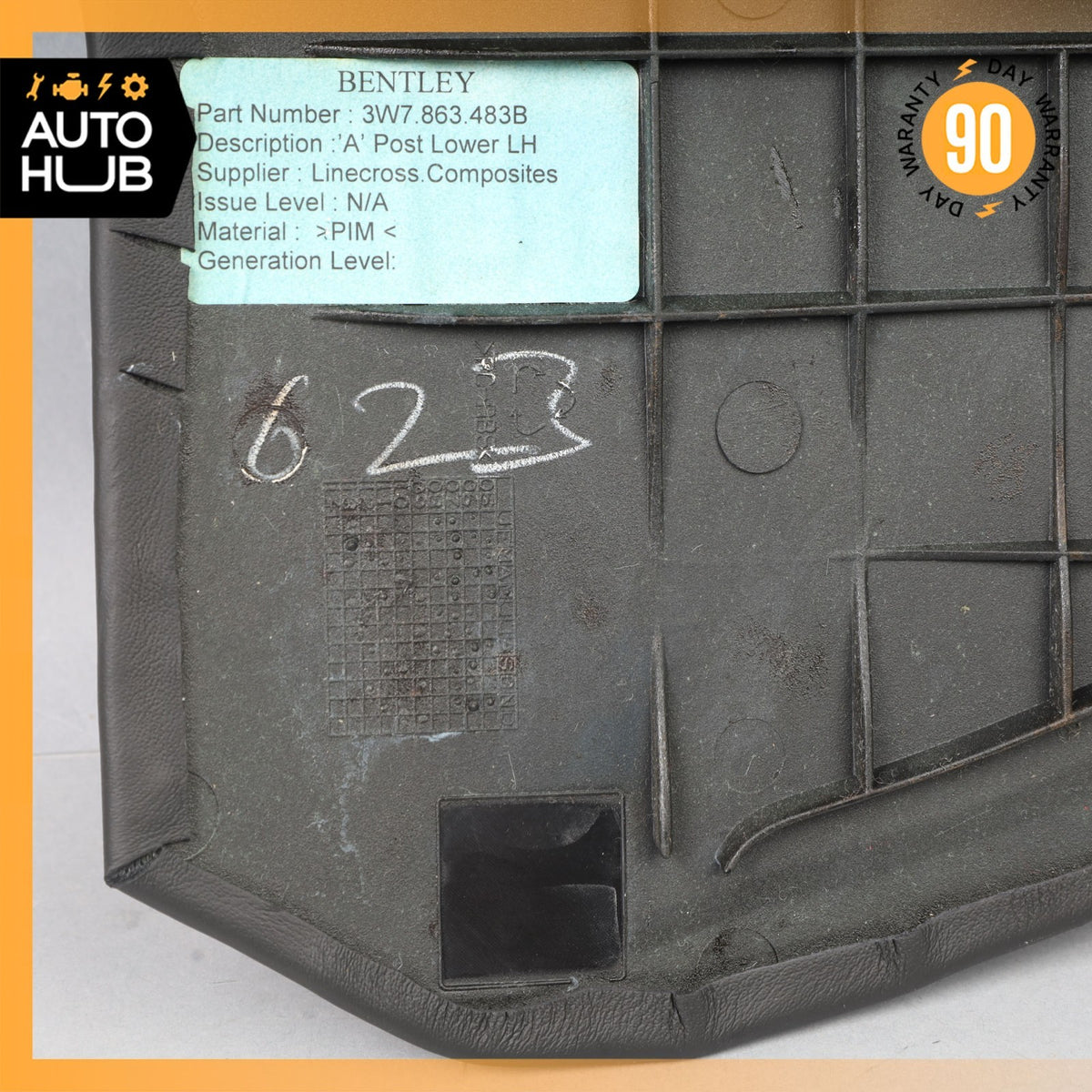 12-18 Bentley Continental GTC Convertible Front Left Kick Panel Trim Cover OEM - photo 12