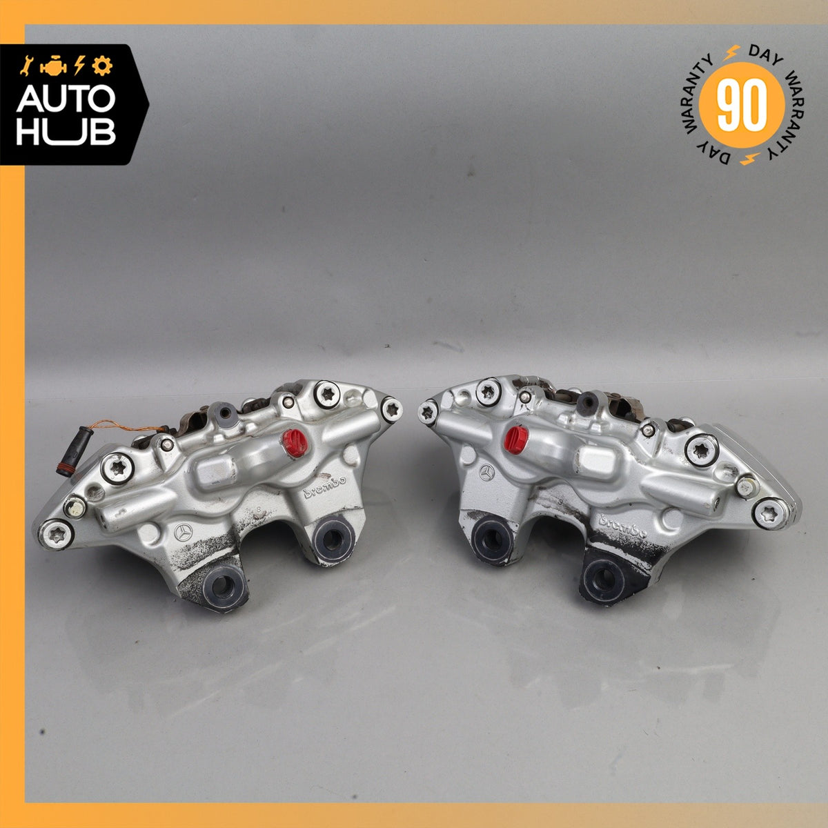 03-06 Mercedes W215 CL600 CL55 AMG Rear Left & Right Brake Calipers Set OEM - photo 14