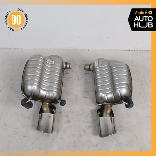 08-12 Mercedes W207 E350 C300 Left & Right Exhaust Mufflers Muffler Tips OEM - photo 1