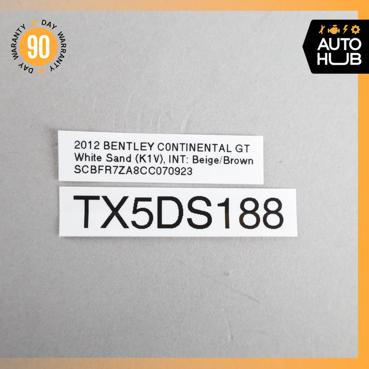 Bentley Continental GT Coupe Rear Right Passenger Side Shelf Cover Panel OEM - photo 11