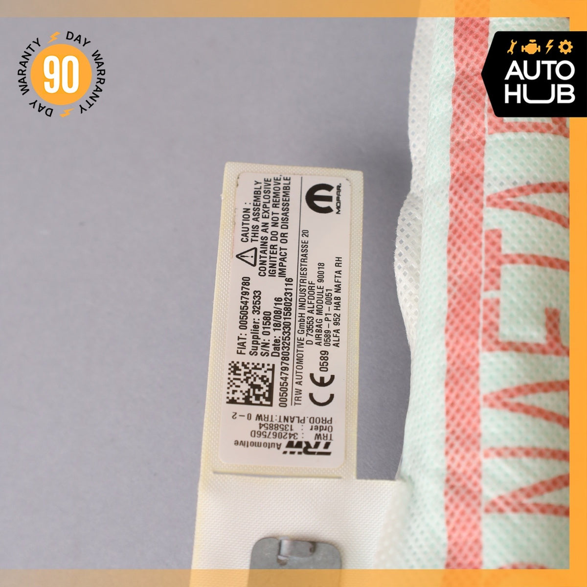 17-26 Alfa Romeo 952 Giulia Roof Curtain Airbag Air Bag Right 00505479780 OEM - photo 18