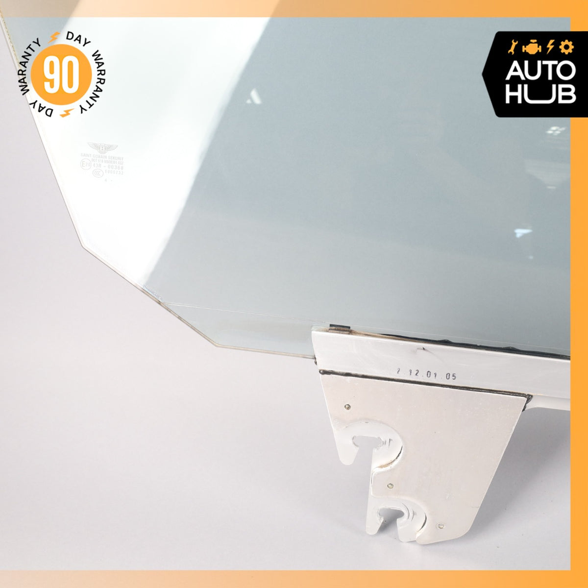 03-10 Bentley Continental GT Coupe Front Right Side Door Window Glass OEM - photo 3