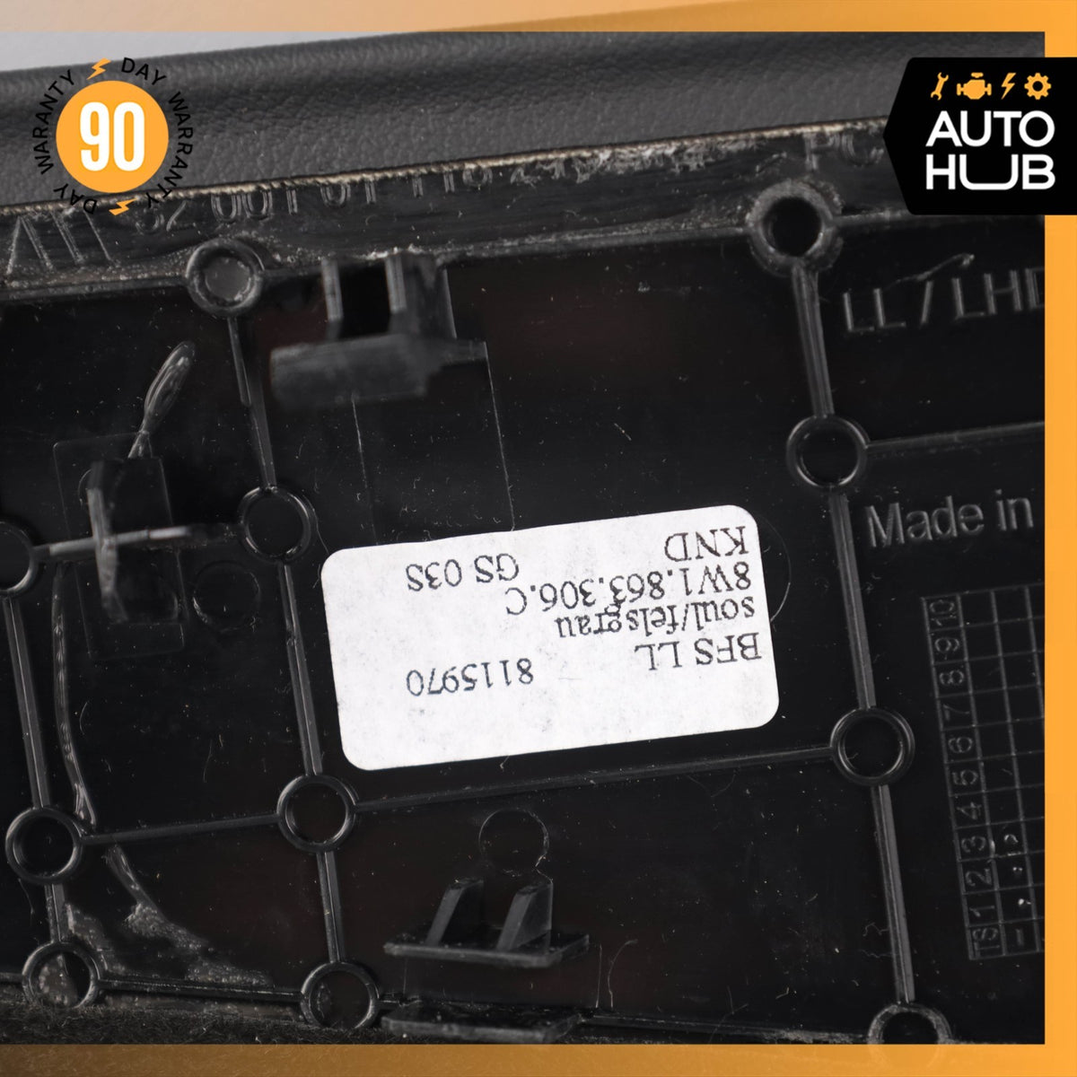 Audi B9 S5 A5 Front Right Center Console Side Cover Panel Trim Black OEM 24k - photo 12
