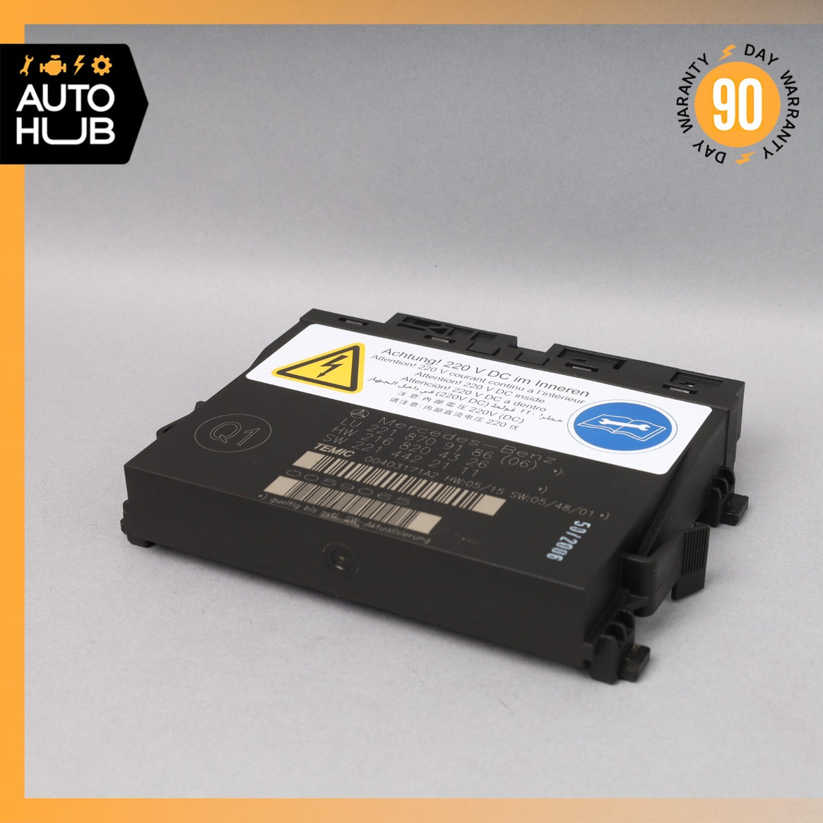 07-10 Mercedes W216 CL550 Front Left or Right Seat Contour Control Module OEM - photo 1