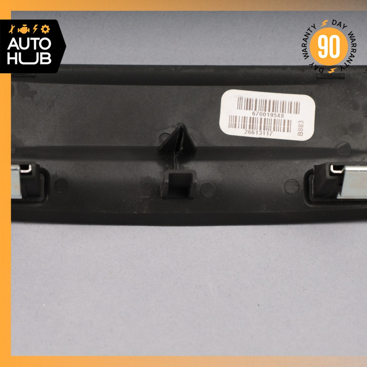 14-22 Maserati Ghibli Center Console Rear Switch Cover Trim Black 670019548 OEM - photo 7