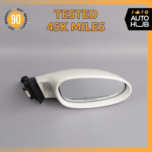 Porsche Boxster 987 911 Right Side Exterior Door Rear View Mirror White OEM 45k - photo 1