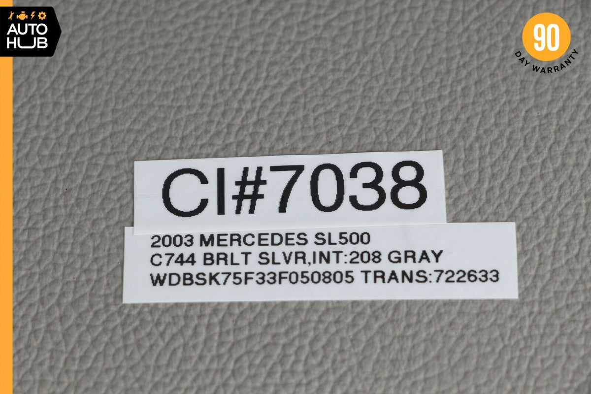 03-06 Mercedes R230 SL500 SL55 AMG Rear Left Driver Side Interior Trim Panel OEM - photo 12