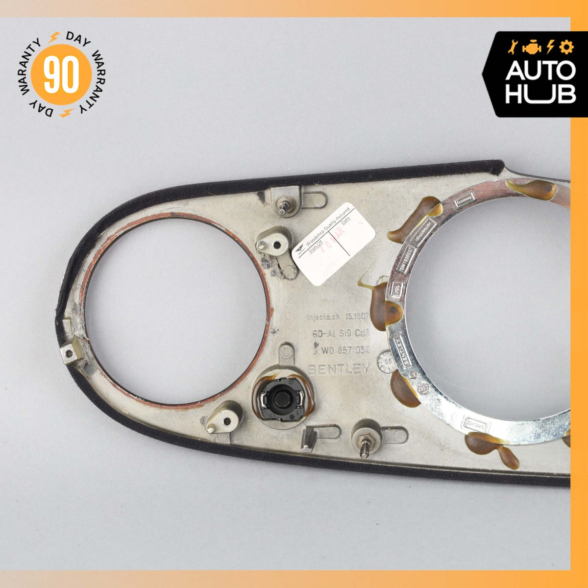 03-13 Bentley Continental Flying Spur Dash Panel Speedometer Bezel Trim OEM 53k - photo 8