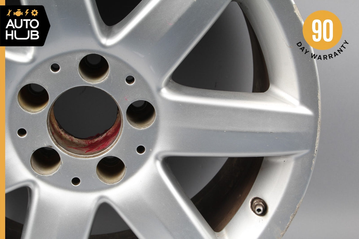 Mercedes R230 SL500 SL600 8.5 X R17 17" Wheel Rim Silver 2304010902 OEM - photo 3