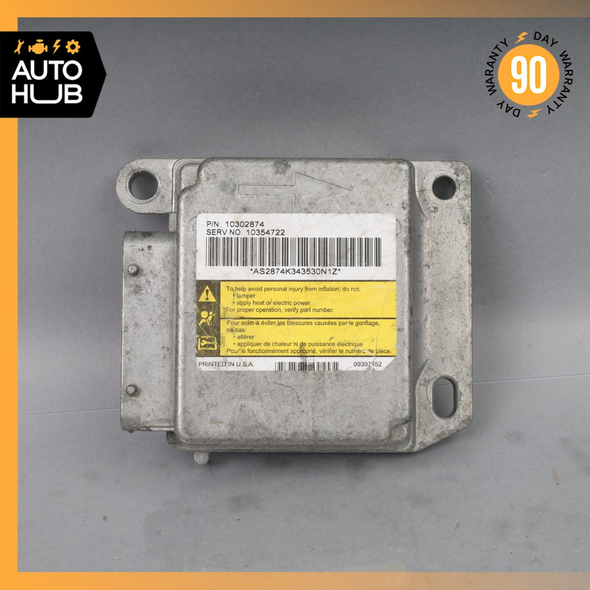 2005 Chevrolet Corvette C6 Airbag Air Bag Sensor SRS Control Module OEM - photo 1