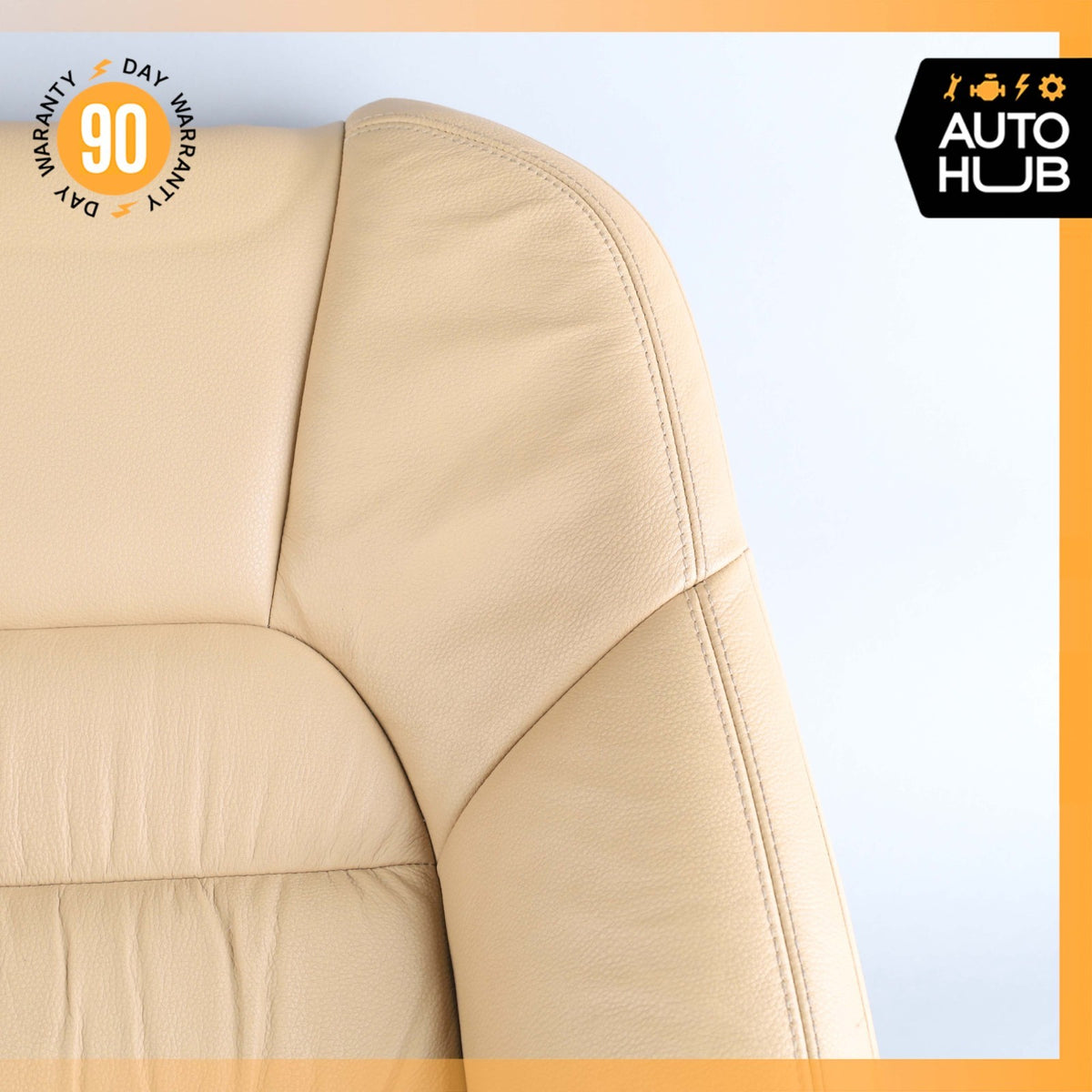 11-18 Porsche Cayenne 958 Front Right Side Seat Upper Cushion Beige OEM - photo 3