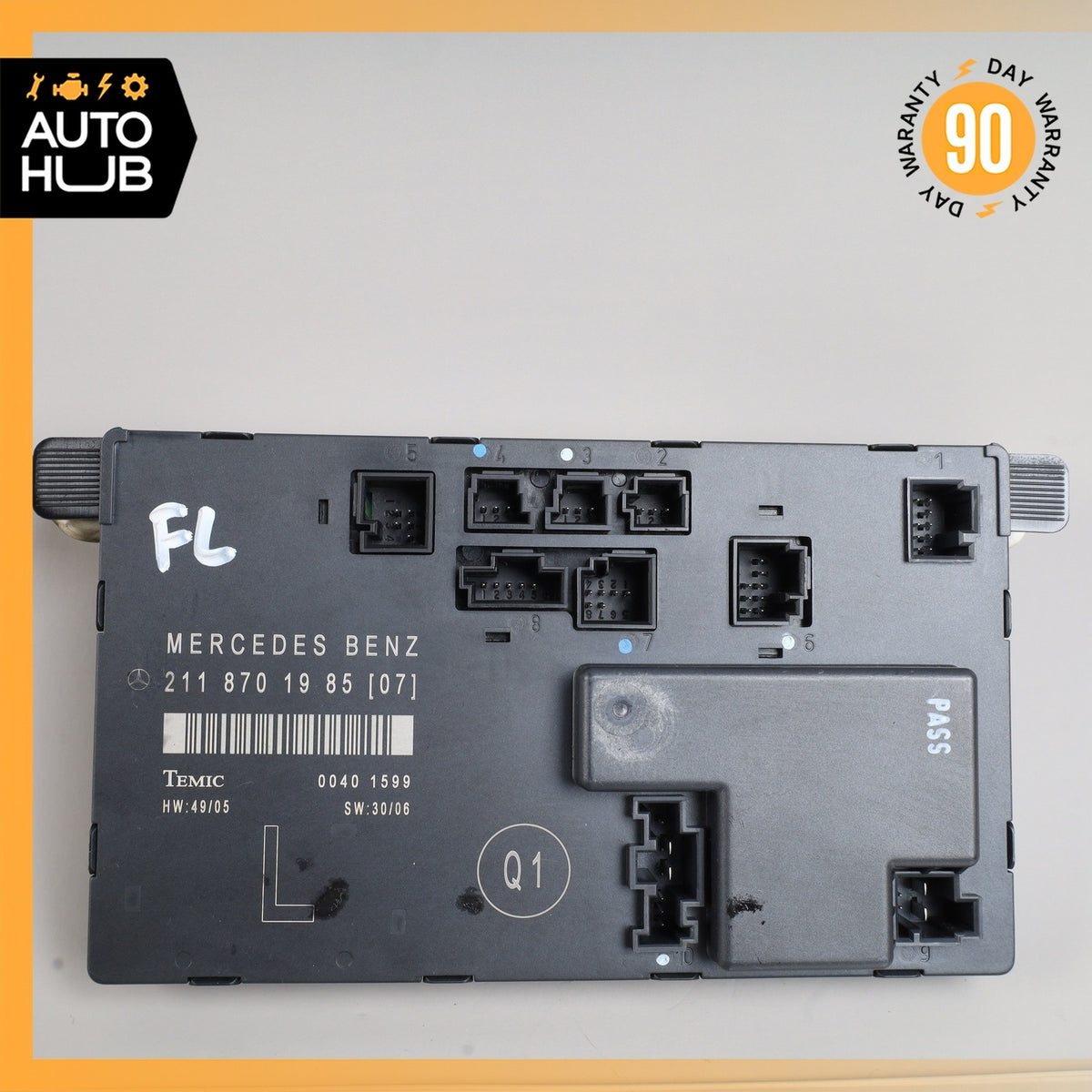 03-09 Mercedes W211 E350 E55 AMG Front Left Driver Side Door Control Module OEM - photo 7