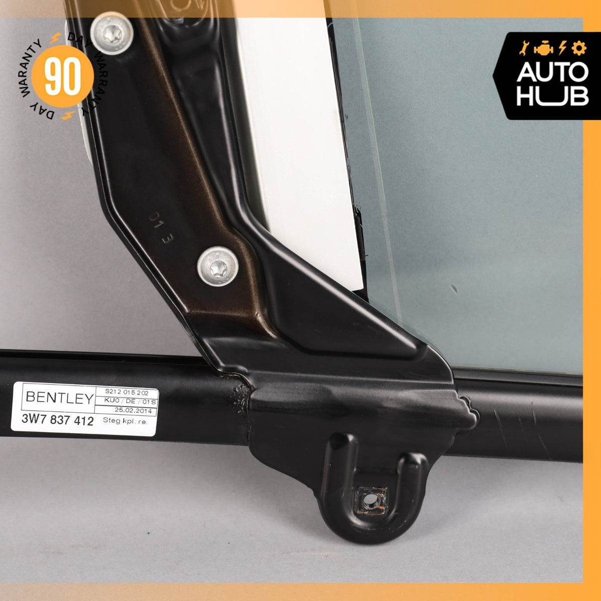 07-18 Bentley Continental GTC Front Right Side Door Vent Window Glass OEM 11k - photo 12