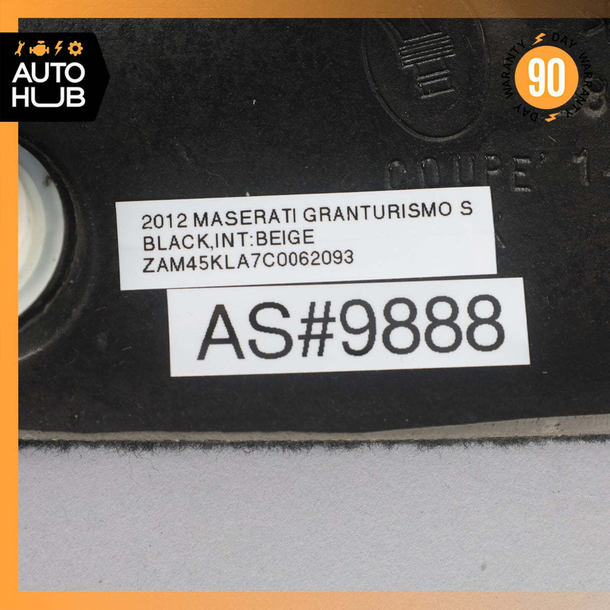 08-19 Maserati GranTurismo M145 Front Right Under Dash Kick Panel Black OEM - photo 12