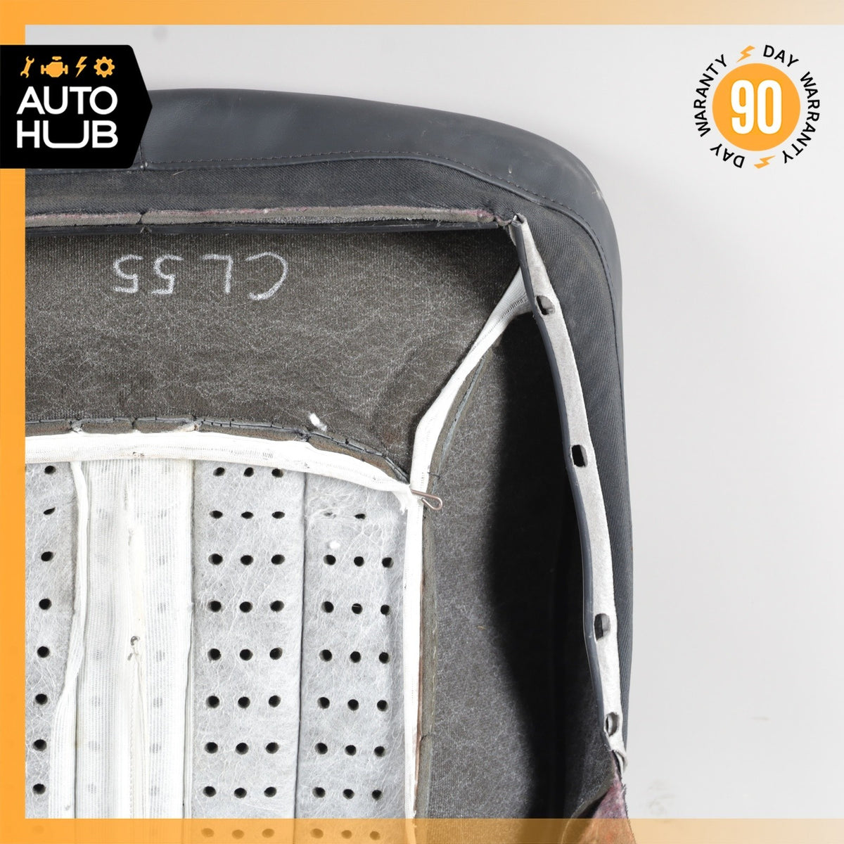 03-06 Mercedes W215 CL55 AMG Front Right Lower Bottom Seat Cushion Skin OEM - photo 8