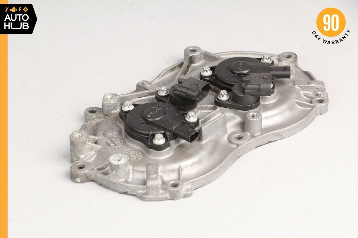 Mercedes W221 S550 E350 Front Left Side Engine Timing Chain Cover Plate OEM - photo 1