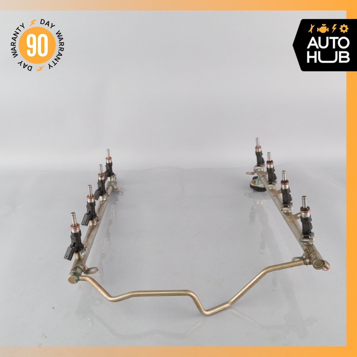 07-15 Mercedes W164 ML63 E63 C63 AMG Engine Fuel Injector Rail w/ Injectors OEM - photo 4