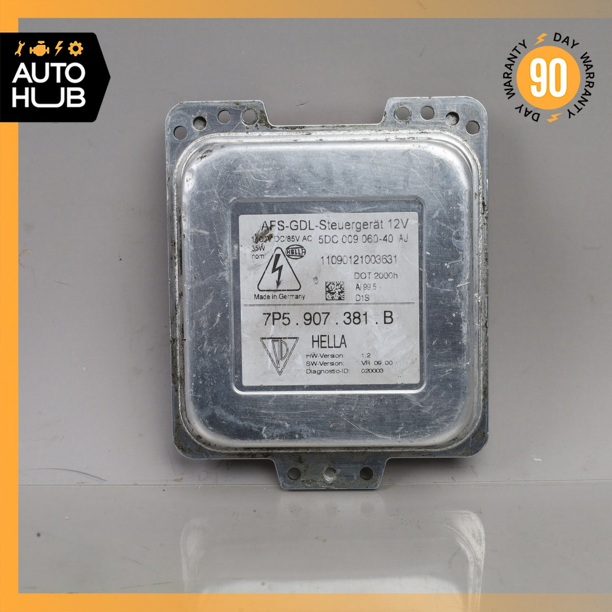 11-12 Porsche Cayenne 958 HID Headlight Ballast Module Unit 7P5907381B OEM - photo 4