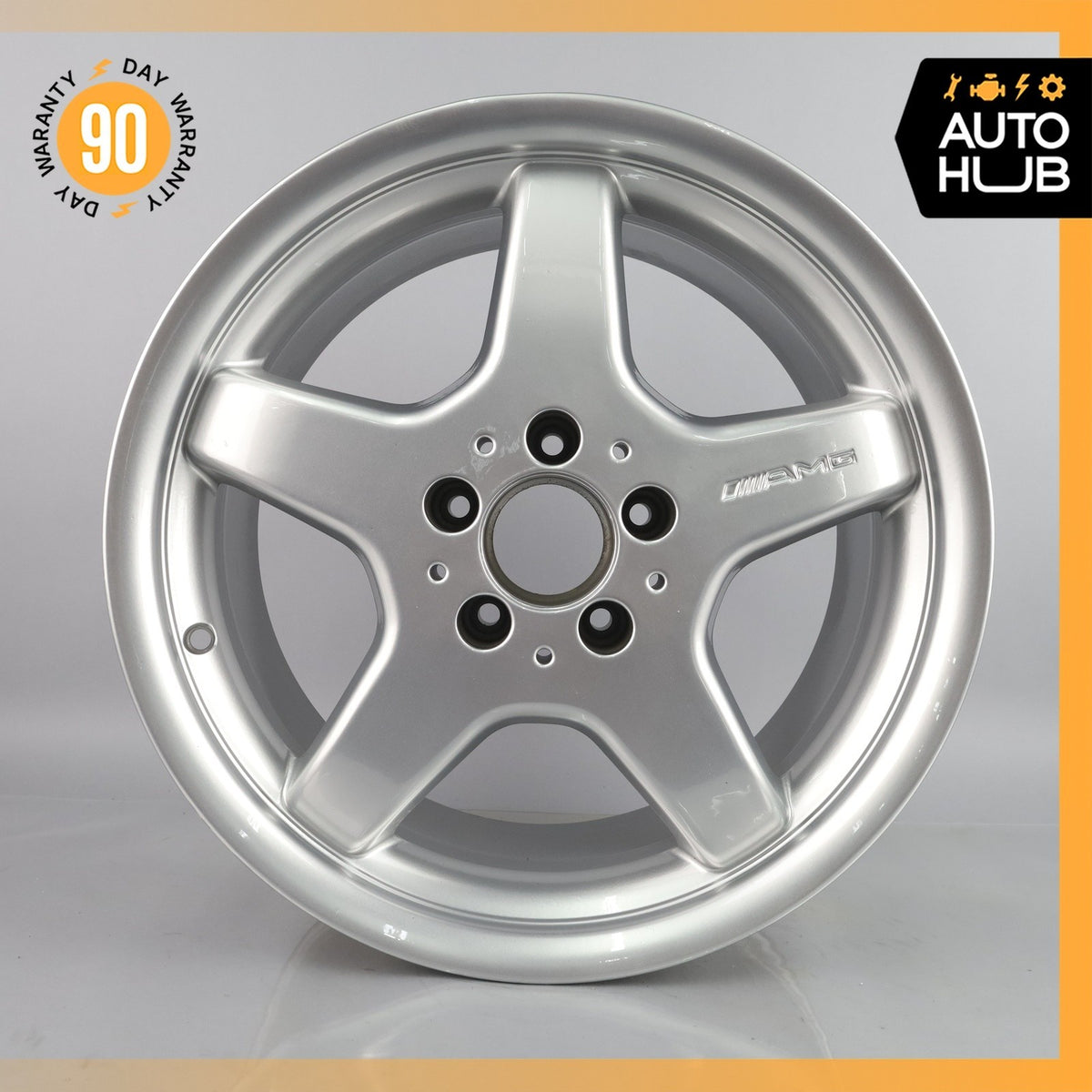 Mercedes R170 SLK230 C280 8.5 x 17 17" Rear Wheel Rim Silver 1704011402 OEM - photo 2