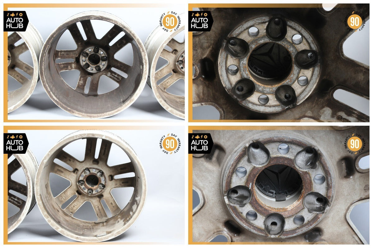 Mercedes X166 GLS450 GL550 8.5 x R19 19" Wheel Rim Rims Silver Set of 4 OEM - photo 12
