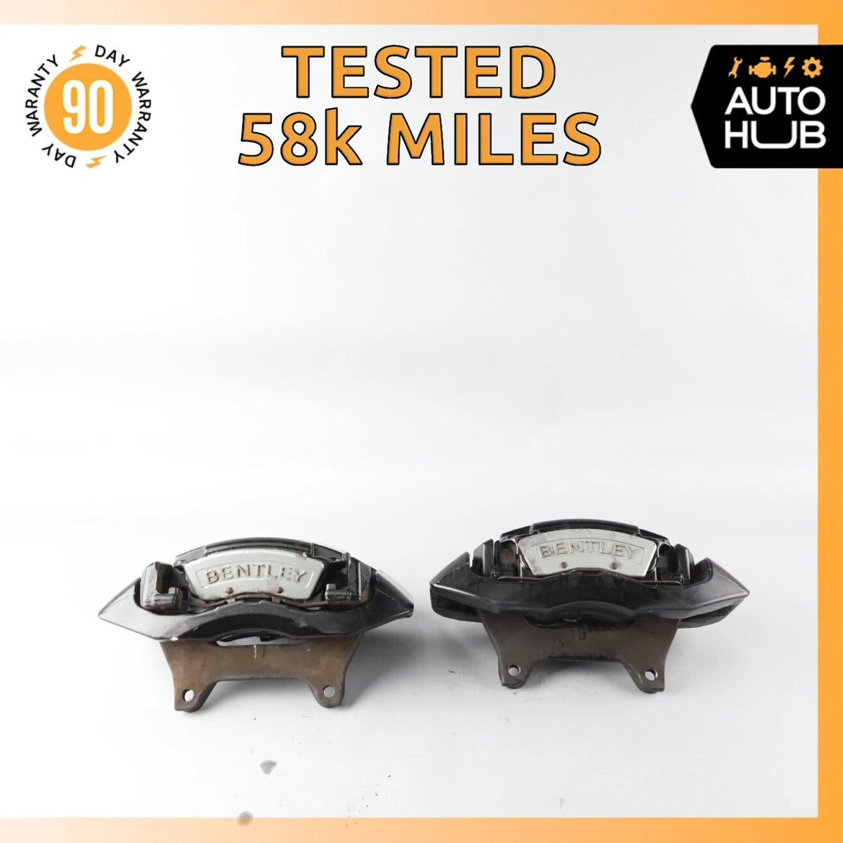 Bentley Continental Flying Spur Front Brake Calipers Left and Right Set OEM 58k - photo 1