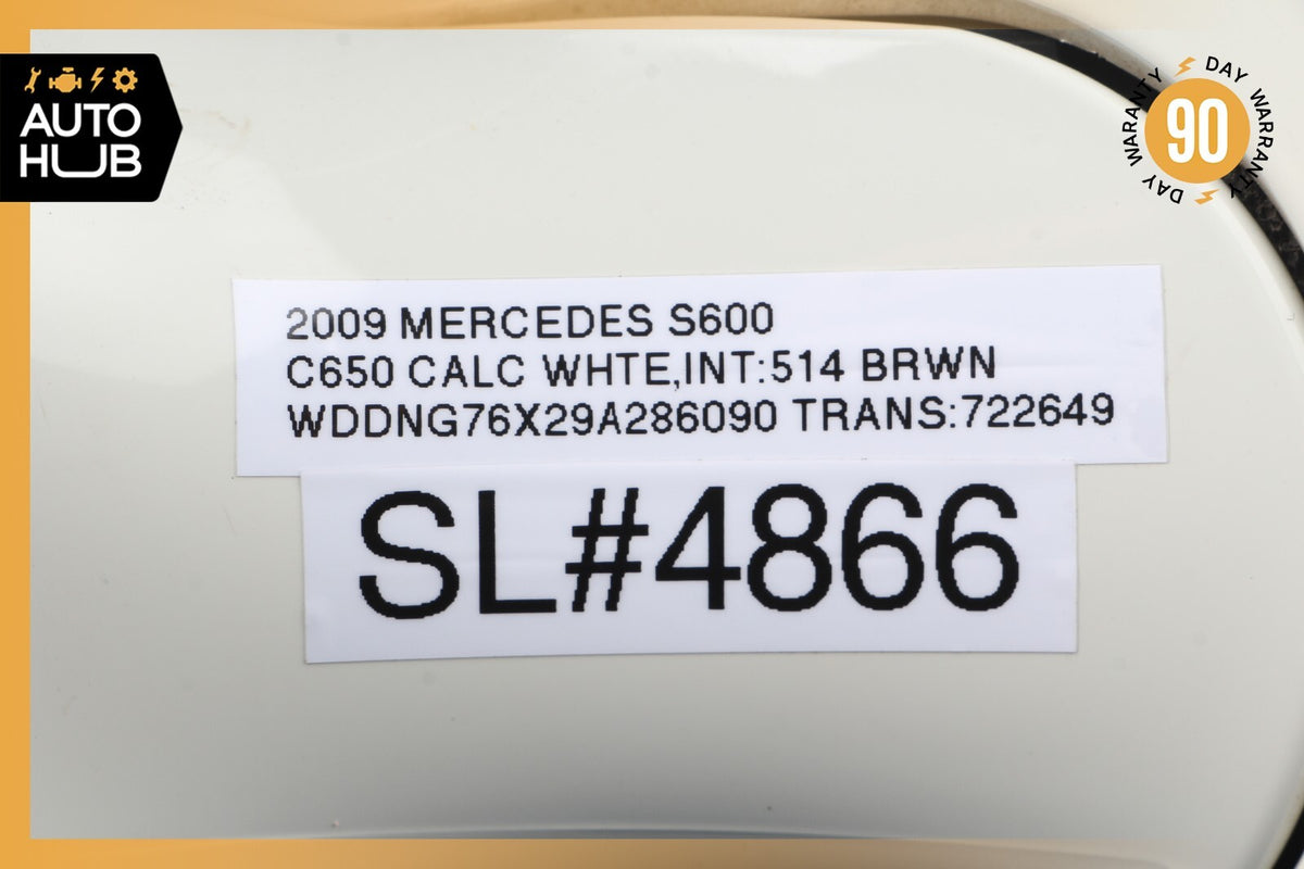 07-09 Mercedes W221 S600 S63 Left Side Rear View Door Mirror w/ Blind Spot OEM - photo 13