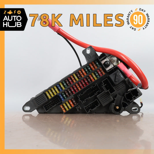 BMW E60 535i 650i Rear Trunk Power Distribution Fuse Relay Box w/ Cable OEM - photo 1